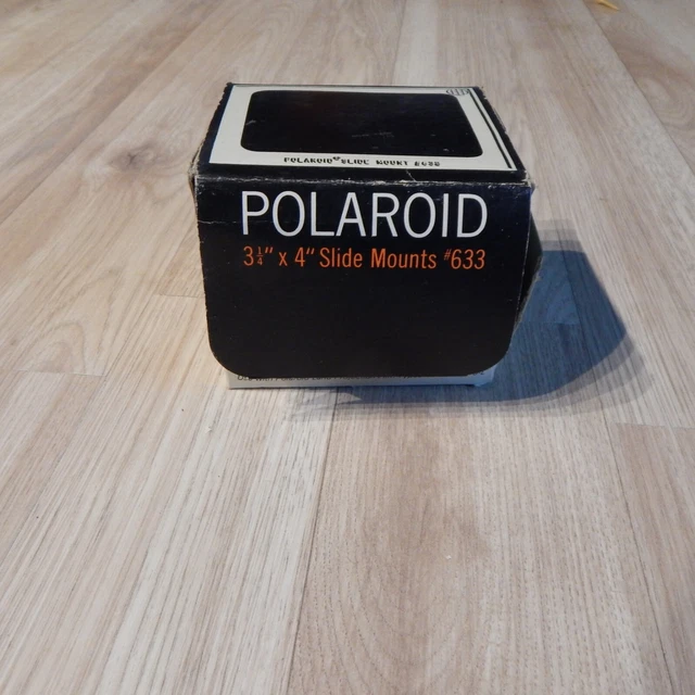Polaroid White 3 1/4 x 4” Slide Mount #633 Compatible With Polaroid - 16 Count