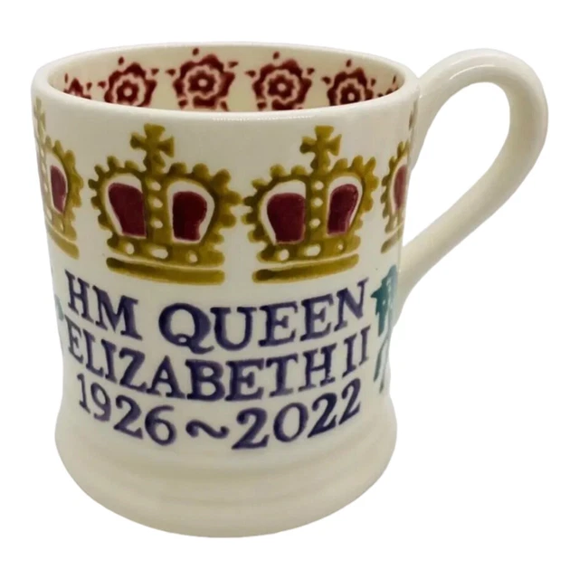 EMMA BRIDGEWATER NEW HM Queen Elizabeth II 1/2 Pint Mug 19262022 £22.
