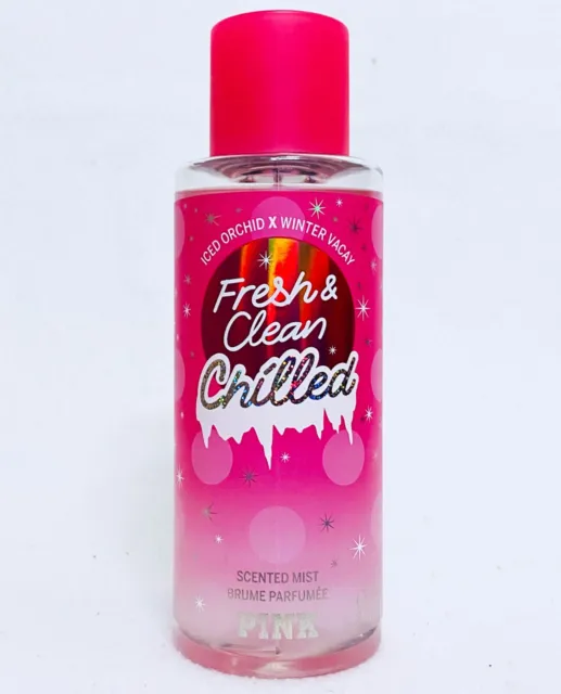 1 Victoria's Secret Pink FRESH CLEAN CHILLED Mist Body Spray Perfume 8.4 oz