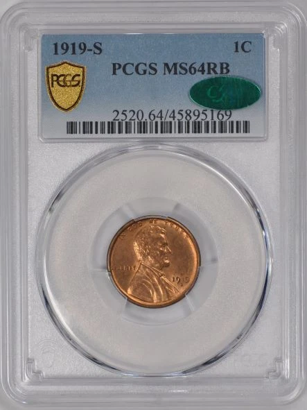 1933 1C Lincoln Cent - Type 1 Wheat Reverse PCGS MS67+RD (CAC) #3442-26