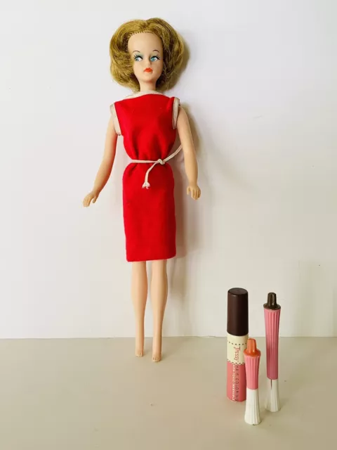 1960S TRESSY DOLL Brunette Red Dress Belt Underwear Hair & MU Accessories  NICE! £83.46 - PicClick UK