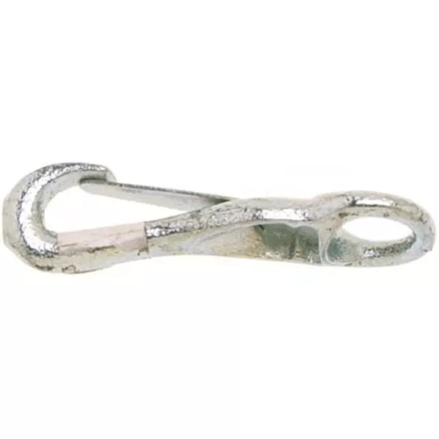 Campbell T7602301 Rigid Spring Snap, Malleable, Zinc Plated, 3/8" Round Eye,