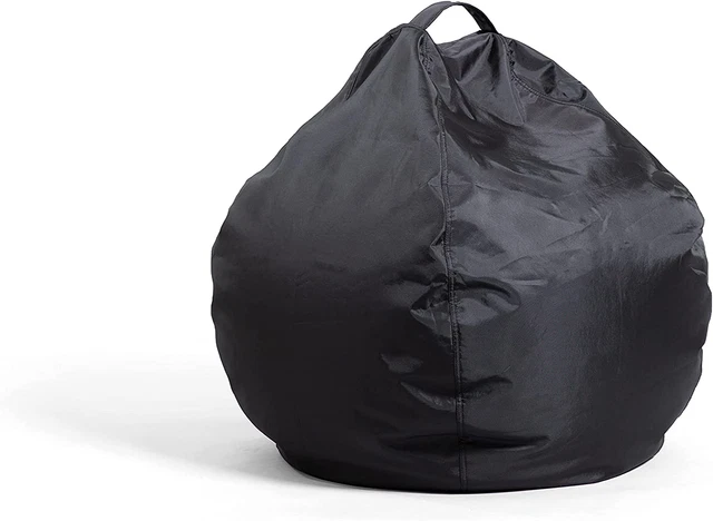Big Joe Classic Bean Bag Chair, Black Smartmax, 2Ft Teardrop