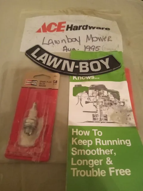 VTG Lawn Boy Lawn mower parts plug/plate booklet  FREE SHIPPING