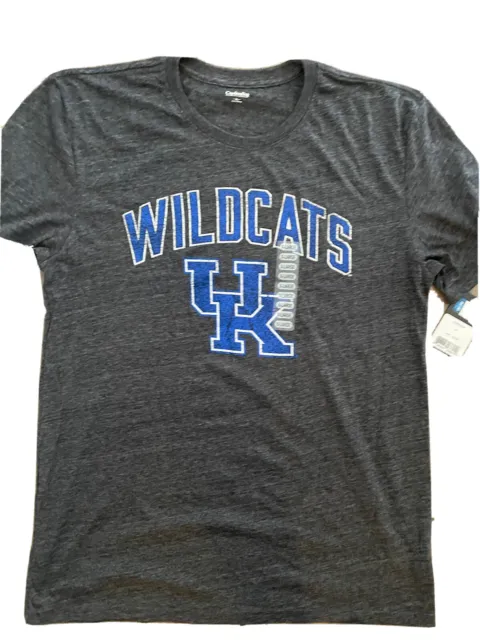 KENTUCKY WILDCATS Shirt Heathered Gray NCAA Basketball Football Tshirt Men Sz XL