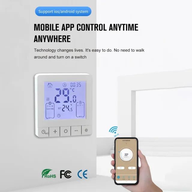 Thermostat numérique avec connexion WiFi et fonction programmable hebdomadaire