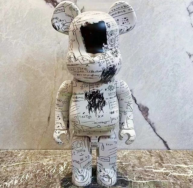 Bearbrick400% Basquet Untitled Graffiti Art Ornament Action Figure Toy Gift Doll