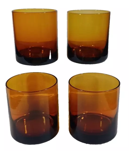 OMBRE AMBER GLASS Glass Tumbler Cup For Replacement Small Brown