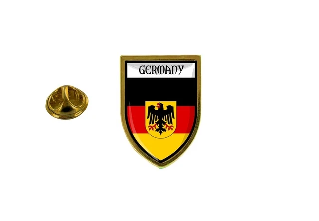 Akachafactory Anstecknadel Litauen – Mit Wappen & Flagge, 2,4x1,7 Cm, Wasserfester Epoxidharz-Überzug