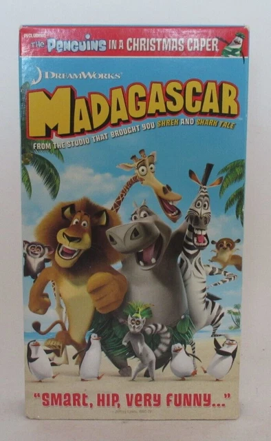Vintage 2005 Madagascar VHS Tape Dreamworks