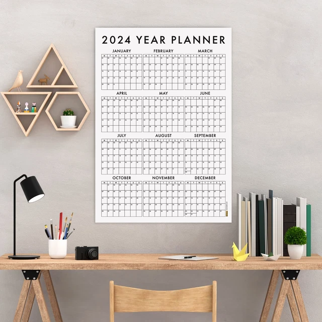 2024 WALL CALENDAR, SUNDAY Start, 2024 Wall Planner, 2024 Year Planner
