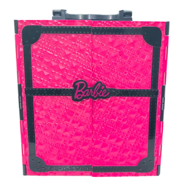 MATTEL BARBIE FASHION Doll Carrying Case Closet Travel Case 2011 Pink Black  Cute $14.80 - PicClick