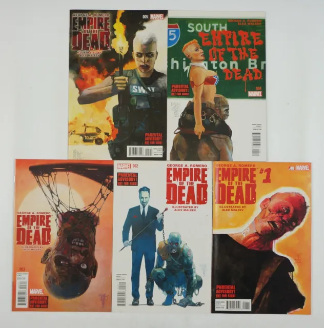 George A. Romero's Empire of the Dead: Act 1 #1-5 VF/NM complete series 2 3 4