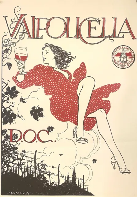 Affiche contemporaine MANARA - VALPOLICELLA