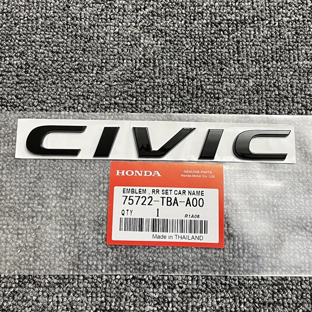 New Civic chrome emblem logo badge Sticker decal For Honda ABS Plastic