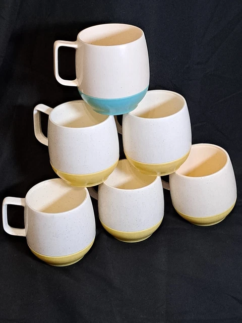 Lot De 6 Tasses Vintage Bopp-Decker Vacron - MCM Plastique Rétro - Set Collection