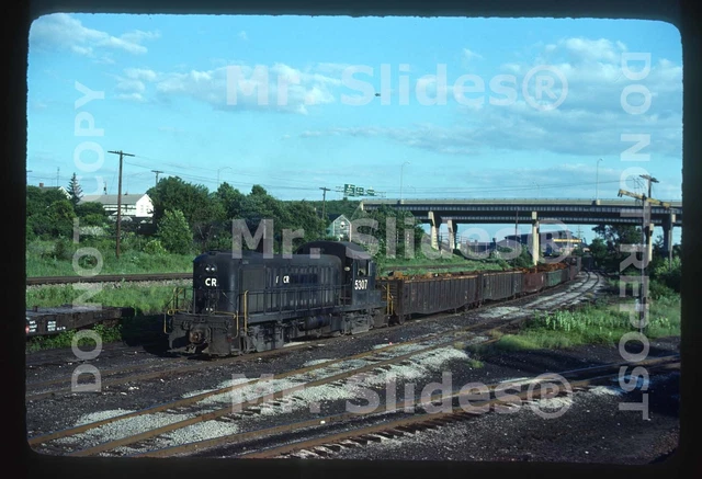 Original Slide CR Conrail /Penn Central Paint ALCO RS3 5307 Action Youngstown OH