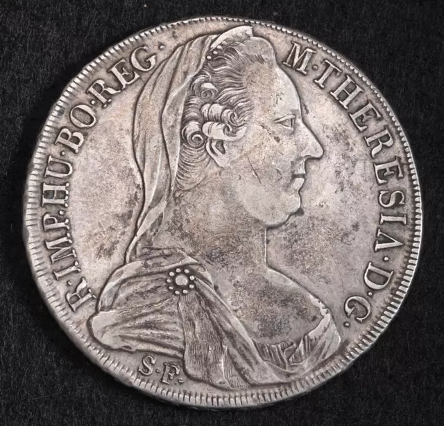 1780, Austria/Italia, María Teresa. Moneda de plata Thaler (golpeada 1815-28). ¡Milán!