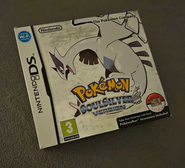 Pokemon SoulSilver Version Cardboard Outer Box Only Nintendo DS PAL UK