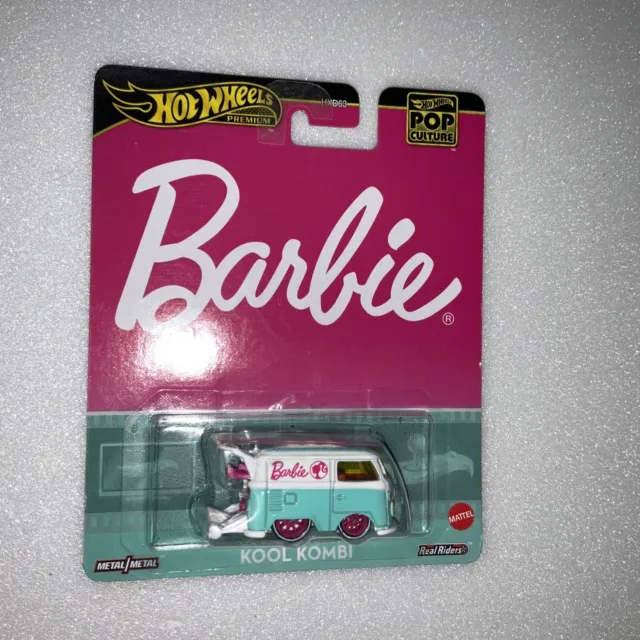 2023 Hot Wheels Premium Pop Culture Barbie Kool Kombi Real Riders New