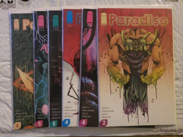 Paradiso #2 4 4 5 5 6 lot of 6 books NM Image Comics Book