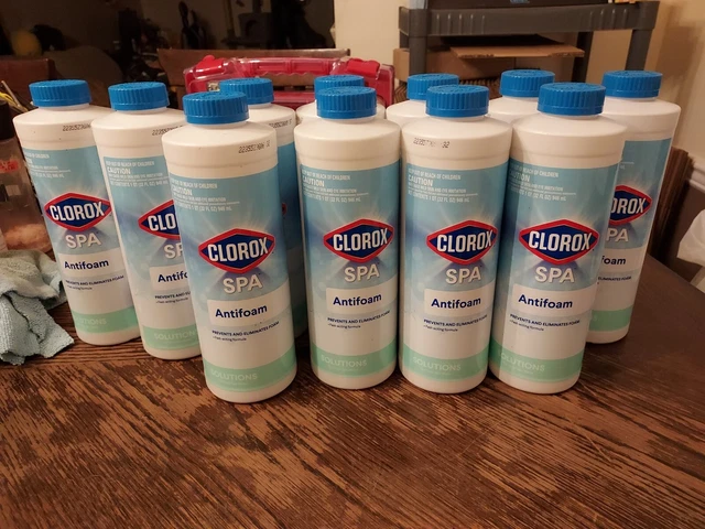New 11 Bottles - 32fl Oz Bottle of Clorox Spa Antifoam