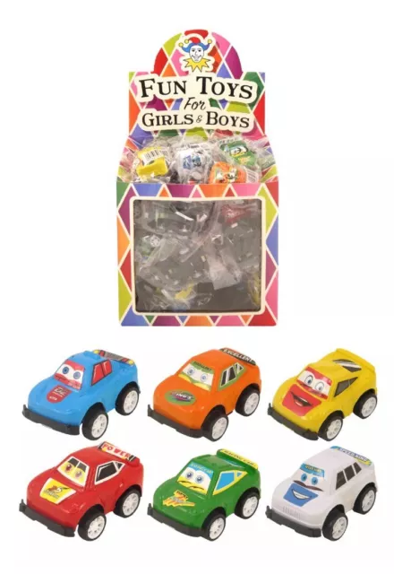 12 Mini Pull Back Cars Party Loot Bag Fillers Pinata Birthday Boys Girls toys UK