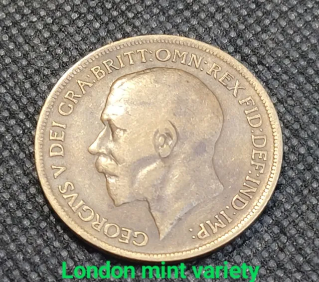 1918 British King George V Variety Set Kn, H, Plain