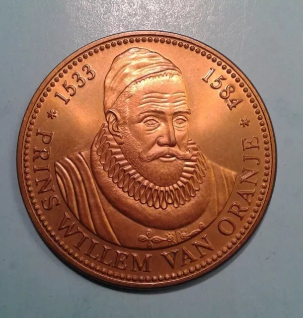 15 Daalder 1984 Netherlands , Willem Van Oranje Token Medal