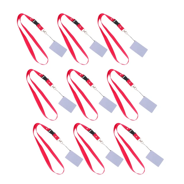 9 Piezas Correa para Cuello de Tarjeta en Blanco Antiexposición Tarjeta de Tres Colores Cámara de Video SLR