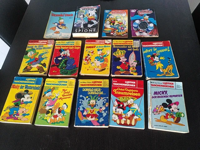 Konvolut Lustige Taschenbücher Walt Disneys, Micky Maus, Donald Duck, Phantomias