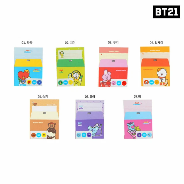 BTS BT21 OFFICIAL Authentic Goods Letter Ver2 7SET by Kumhong Fancy EUR ...