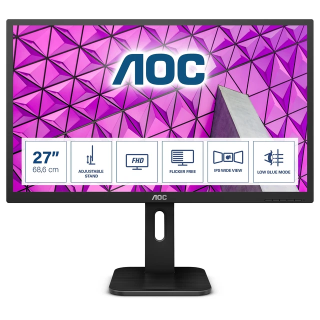 AOC P1 27P1 Computerbildschirm 68,6 cm (27") 1920 x 1080 Pixel Full HD LED Schw