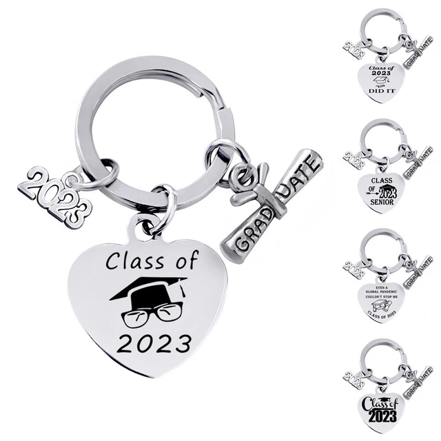 Boucle En Métal Charm Key Heart Alloy Keychain Car Bag Pendant Graduation . 3