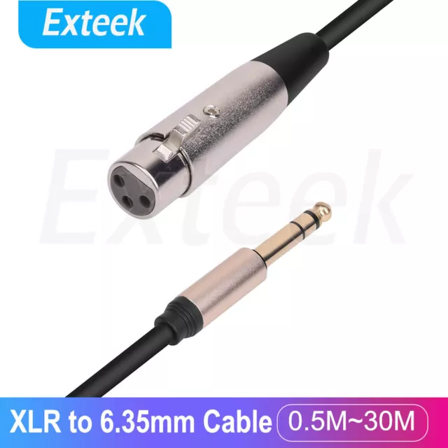 3.5MM FEMALE TO 2 6.35mm Male Cable Spring Retractable Wire Left