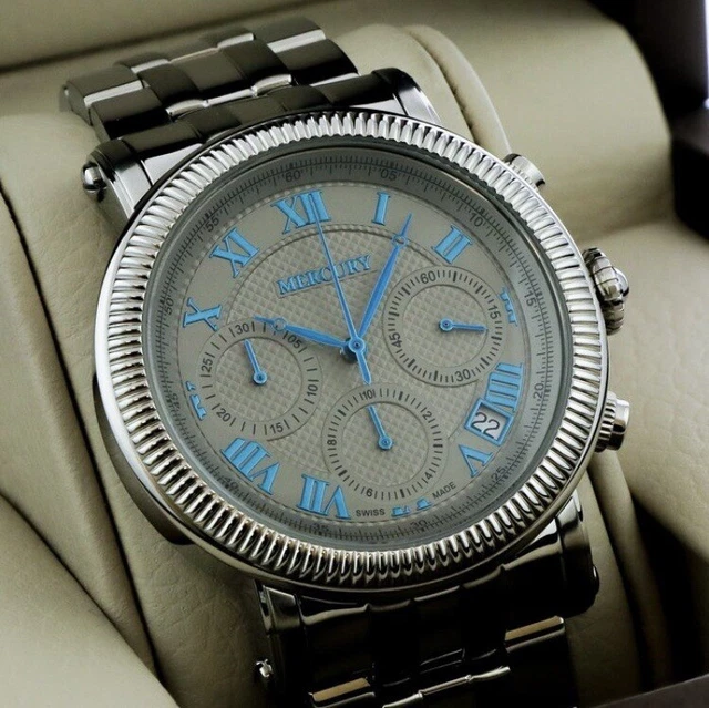 Swiss Military By Chrono SM30192.07 – Orologio Uomo In Acciaio, Quadrante Blu, Movimento Quarzo, Impermeabile 100m - 5