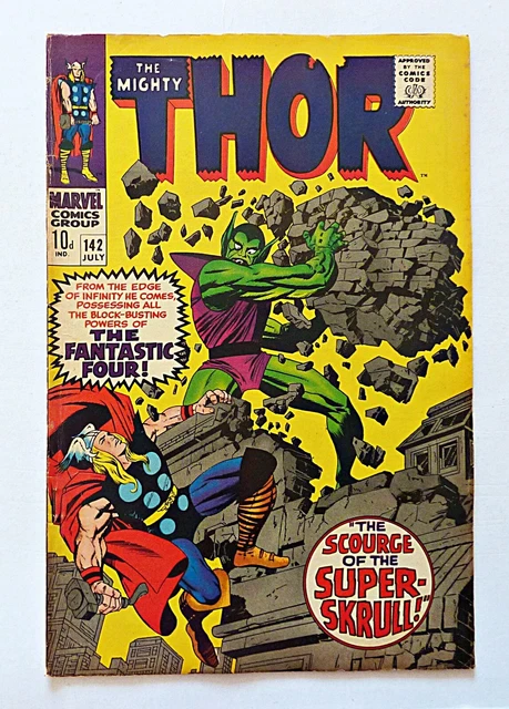 The Mighty Thor 142 Silver Age Marvel Comic 1967 Nice Copy