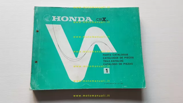 Honda CBX 1000 PRO-LINK 1981 catalogo ricambi originale spare parts catalogue