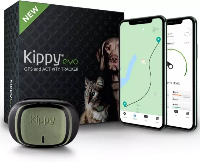 Kippy EVO | GPS Perros - Localizador GPS Perros para Collar - Hidrófugo con Segu