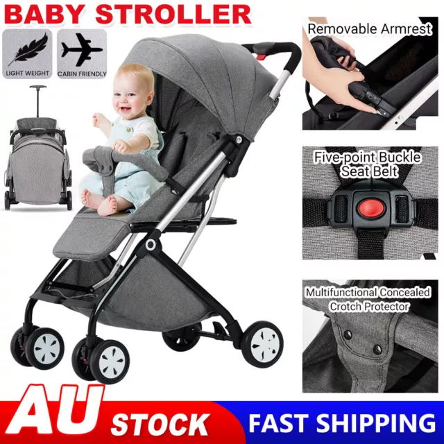 Baby Stroller Infant Travel Pram Bassinet Newborn Carriage Pushchair Lightweight