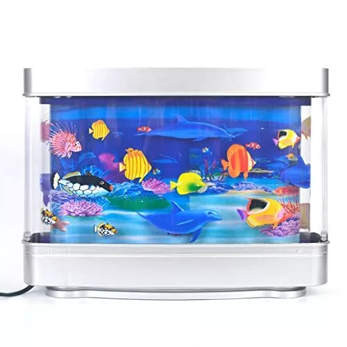 Decorative Aquarium Lamp Artificial Fish Tank Motion Lamp Table Night Light