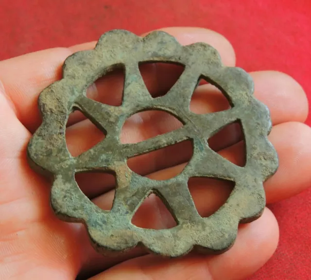 Ancient bronze big buckle 18-19 century