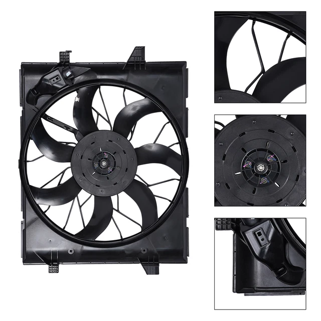 thumbnail image 2 of Radiator Cooling Fan Assembly For 2012-2020 Dodge Durango & 2012-2021 Jeep Grand Cherokee – Berliii BER251820 2 of 4