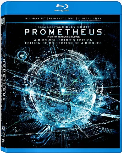 Prometheus - Ridley Scott - Noomi Rapace , Guy Pearce - New 3D + Blu RAY + DVD