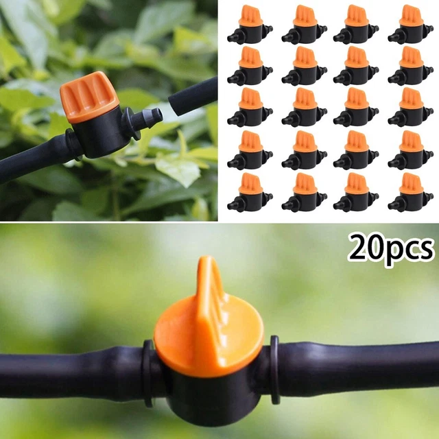 20pc Giardino Irrigazione Mist Micro Scolapiatti Flusso Gocciolatore Acqua Tubo.