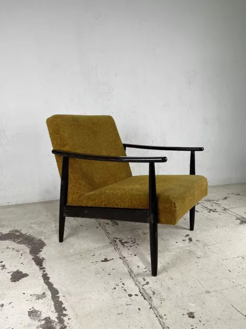 Poltrona Svedese legno tessuto anni 60’ vintage design 3