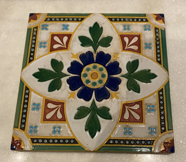 Antique Vintage Minton & Co Art Tile