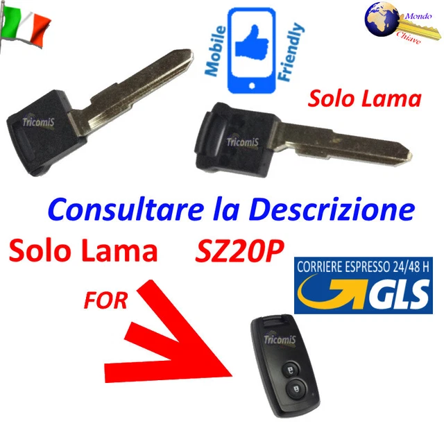 CHIAVE COVER GUSCIO SZ20P SOLO LAMA Per SUZUKI SX4 GRAND VITARA SWIFT EUR 10,00 - IT - Foto 6