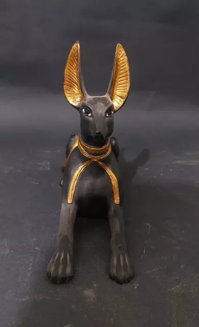 Ancient Antiques Egyptian Anubis Seated God Of The Underworld Egyptian Rare BC 3