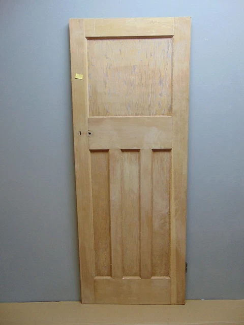 Door 1930s Pine 4 Panel 77" x 29 3/4" Internal  ref 232D